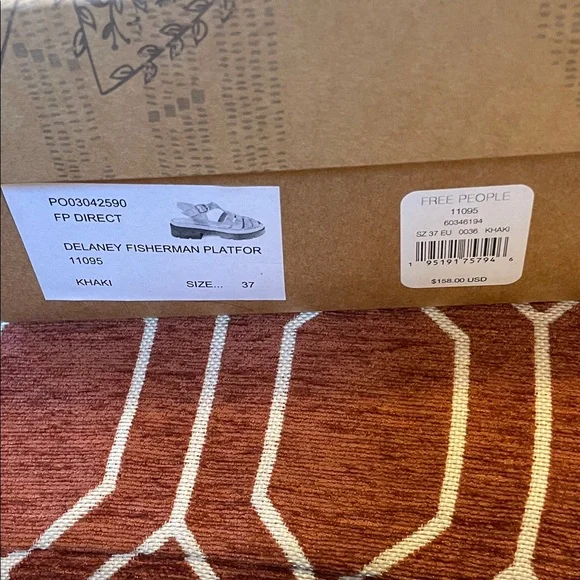 Gold and Black Strappy Delaney Fisherman Platfor Sandals - Picture 11 of 11